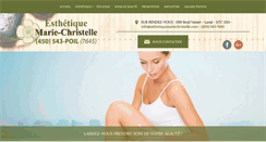 Desktop Screenshot of esthetiquemariechristelle.com